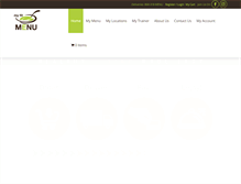Tablet Screenshot of myfitmenu.com